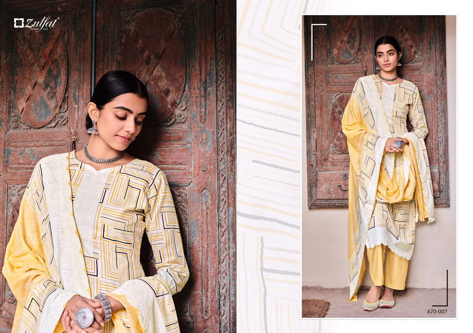 Zulfat Dinaaz Wholesale Printed Cotton Dress Material Catalog